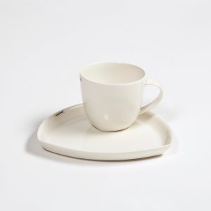 Tri Coffee Cup with Little Saucer