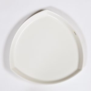 Tri Serving Plate White